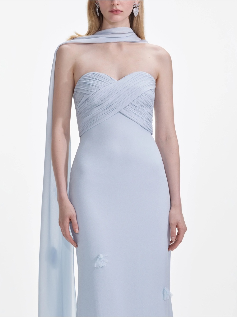 SELF PORTRAIT GEORGETTE SCARF GOWN